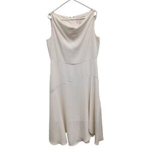 Gal Meets Glam Cream Midi Dress